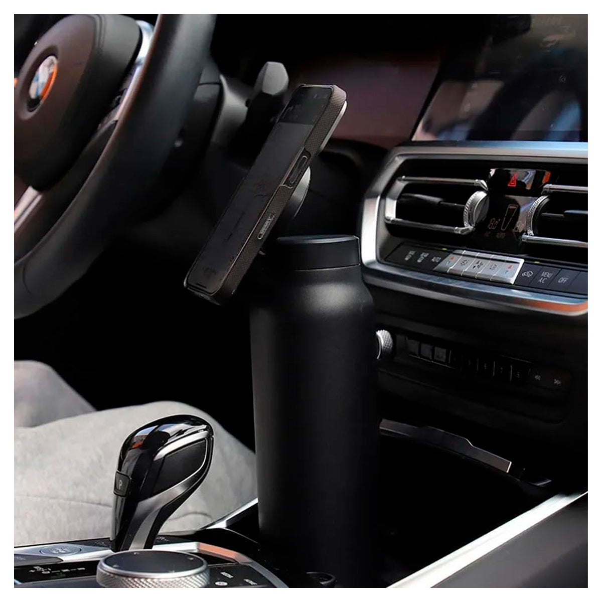 Termo Botella Acero + Soporte Celular