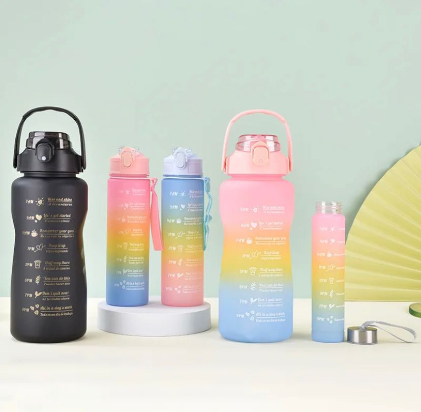 Set De Termos x3 Con Stickers