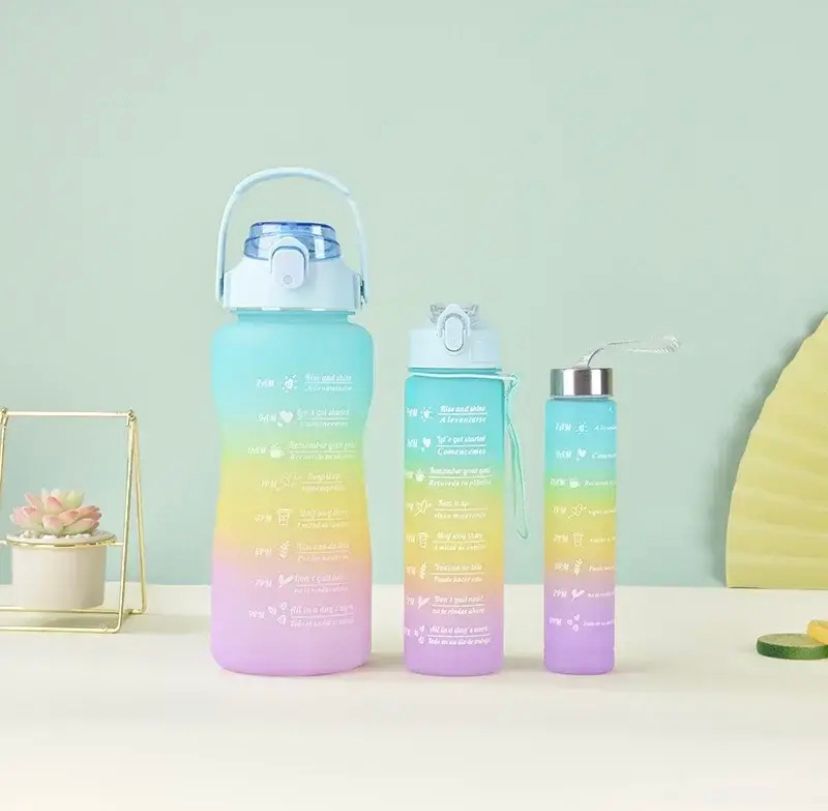 Set De Termos x3 Con Stickers